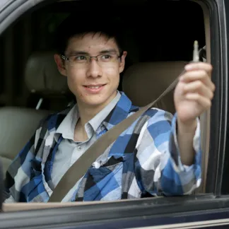 young male driver 